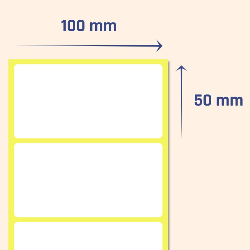 TownStix 200 Pack, 4"" x 2"", Labels Stickers for Storage Bins - Matte White - Image 2